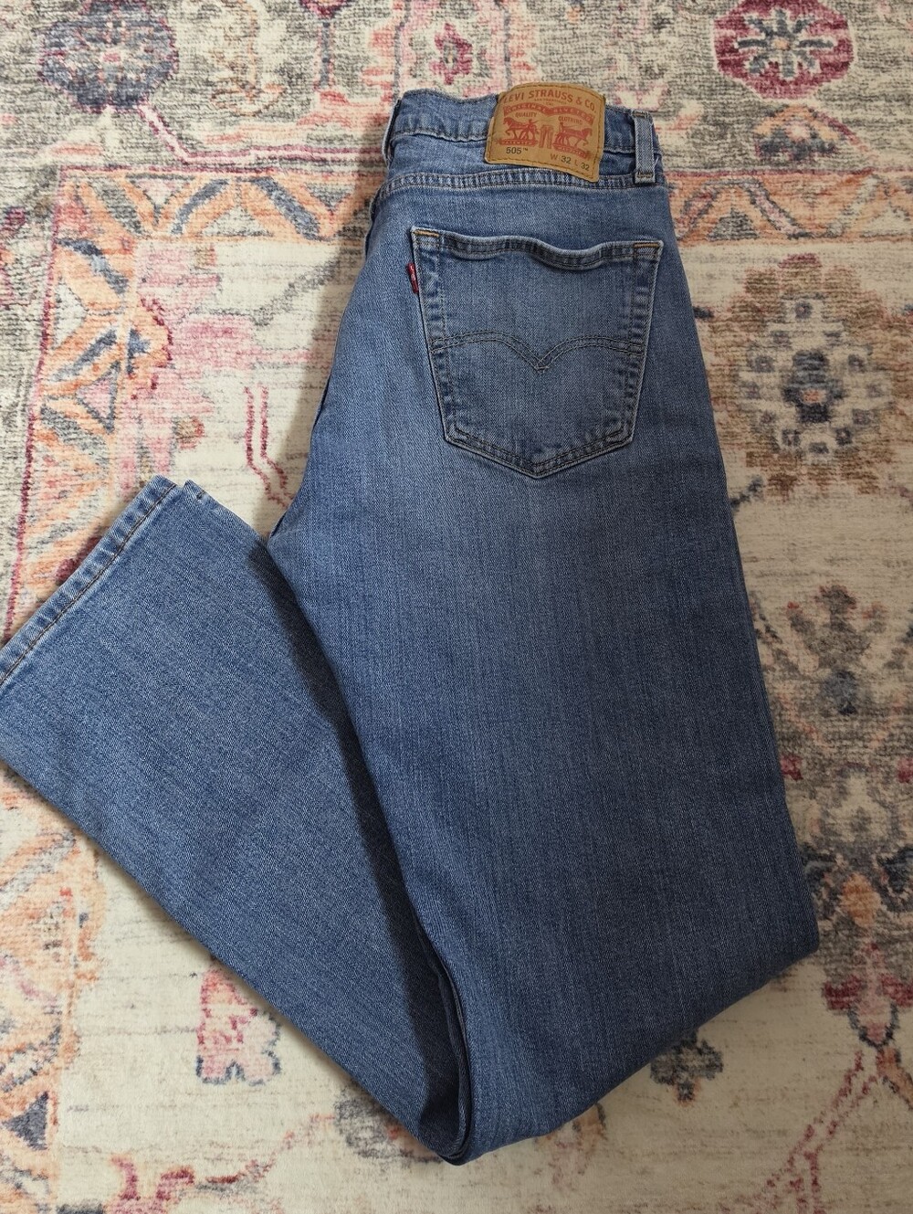 Levi's 505 Straight Leg Jeans Blue Waist 32x32